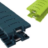 Chaînes à palettes en plastique courbes Chaînes à palettes en plastique courbes