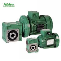 Geared motors with worm gear and solid shaft LEROY SOMER