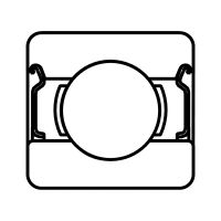 Bearing with 1 or 2 Z, 2Z or 2RZ 6000 series flanges