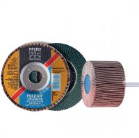 Lamellar discs and castors with shank