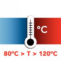 Utilisation à long terme de 80 à 120°C