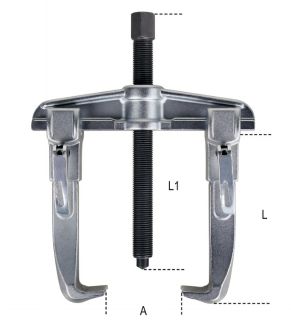 Extracteurs universels à deux griffes équipés d'un système de verrouillage rapide (Schéma)