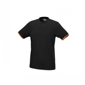 T-shirt de travail 100 % coton, 150 g/m2, noir