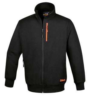 Sweatshirt à capuche avec fermeture éclair longue