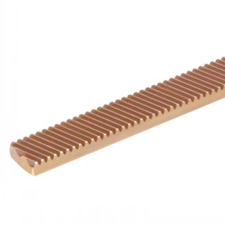 Crémaillère à denture oblique en laiton