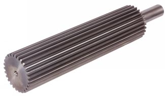 Arbres dentés en acier avec épaulement module 1,5