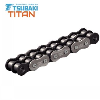 Cha&icirc;nes &agrave; rouleaux double en acier TITAN
