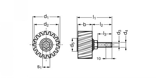 Roues dentées de lubrification en PU denture hélicoïdale, raccord de lubrification axial - Plan