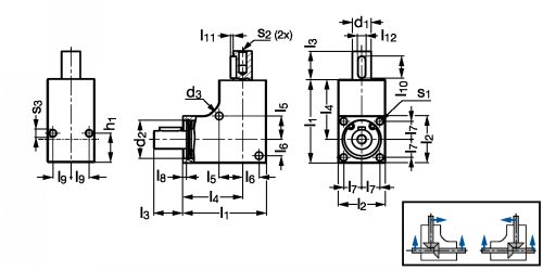 Renvoi d'angle miniature - Plan