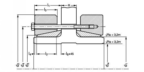 Frette extérieure type SDG - Plan