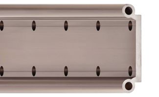 Rail de guidage lisse double