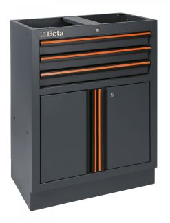 Servante mobile work station avec 7 tiroirs et bac à déchets intégré