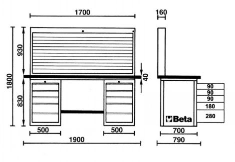 Dessin BETA C57SB