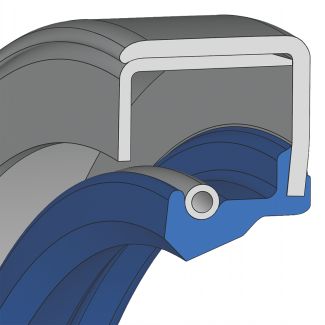 Bague d'étanchéité armature et renfort métallique