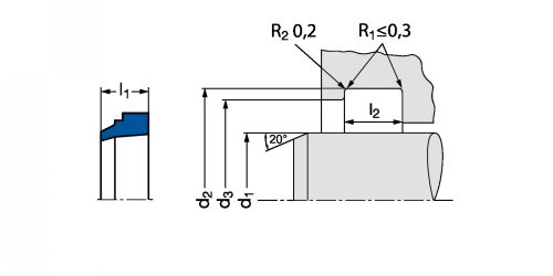 Joint racleur NBR ASOB - Plan