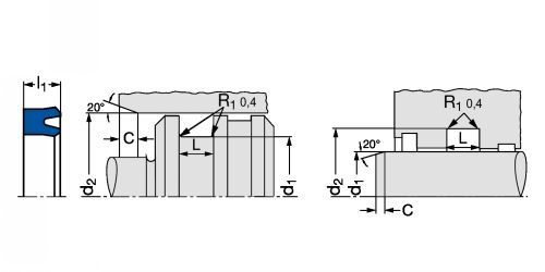 Joint de vérin TI/PI PU - Plan