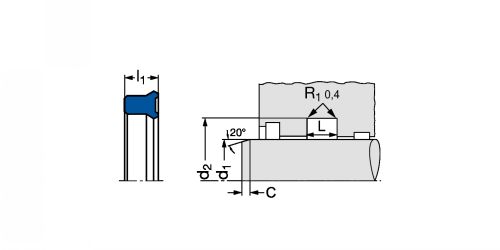 Joints de vérins hydrauliques PU KI310 - Plan