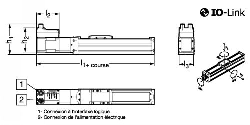 Module d'axe à vis ELGS-BS taille 32 - Plan