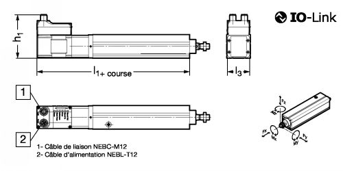 Module de vérin électrique EPCS taille 60 - Plan