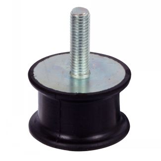 Butée caoutchouc  concave élastique type M