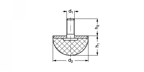 Supports élastiques type KPR-A - Plan