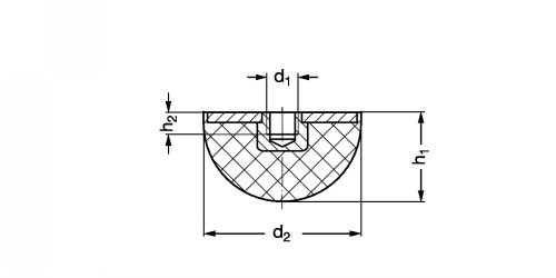 Supports élastiques Type KPR-I - Plan