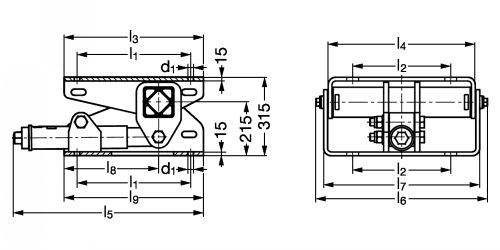 Base ou chaise moteur oscillante MC75 - Plan