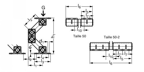 El&eacute;ment oscillant AB-TWIN-ALU - Plan