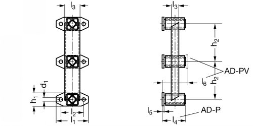 El&eacute;ment oscillant AD-PV - Plan