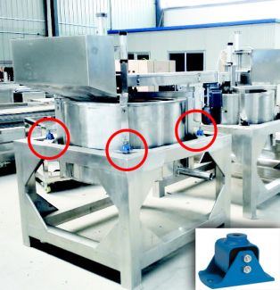 El&eacute;ment amortisseur V - En situation