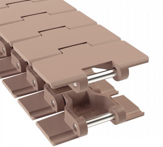 Chaine à palette plastique courbe magnétique LF