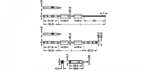 Capteur de proximité contact Reed - Plan
