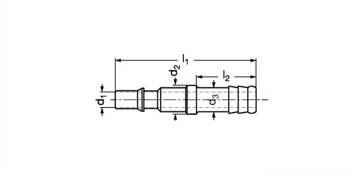 Embout coupleur ISO C aluminium pour tuyau - Plan