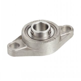 Palier applique 2 trous tout inox