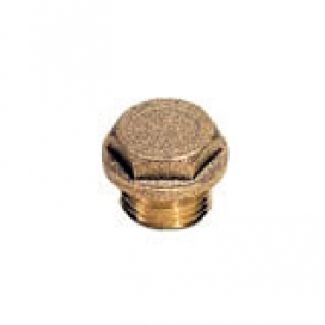 Bouchon laiton à 6 pans collerette mâle BSP cylindrique - LEGRIS 0201