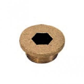 Bouchon laiton 6 pans creux collerette mâle cylindrique - LEGRIS 0202