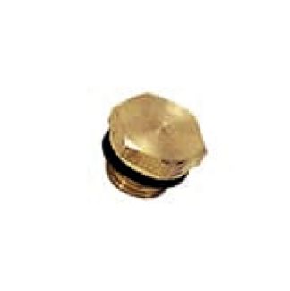 Bouchon laiton 6 pans mâle BSP cylindrique /métrique joint bi-matières - LEGRIS 022A