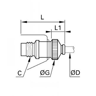 Embout pour tube souple - LEGRIS 069H - Plan