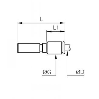 Embout à raccordement instantané LF3000 - LEGRIS 315A - Plan