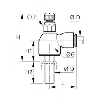 Régleurs débit compacts échappement - LEGRIS 7030 - Plan