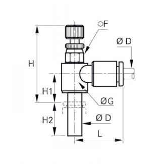 Régleurs débit miniatures échappement - LEGRIS 7630 - Plan