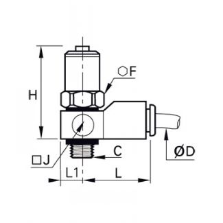 Raccord de mise en pression pour distributeur, BSP cylindrique - LEGRIS 7870 - Plan