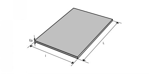 Plaque pvc polychlorure de vinyle extrudé (Schéma)