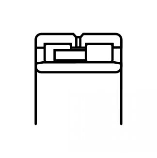 Symbole Roulements à rouleaux cylindriques à deux rangées, alésage cylindrique Série NNU