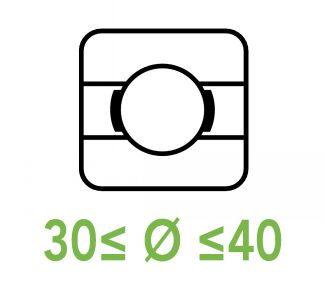 Roulements rigides &agrave; billes 30 &agrave; 40