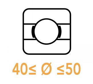 Roulements rigides &agrave; billes 40 &agrave; 50