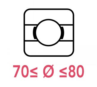 Roulements rigides &agrave; billes 70 &agrave; 80