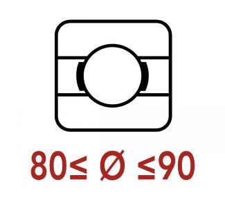 Roulements rigides &agrave; billes 80 &agrave; 90