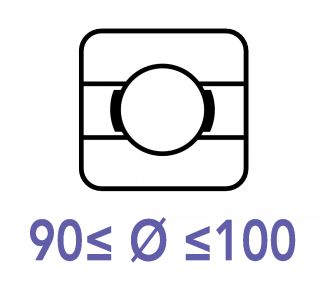 Roulements rigides &agrave; billes 90 &agrave; 100