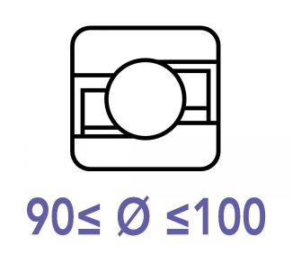 Roulements &agrave; billes &agrave; contact oblique 90 &agrave; 100